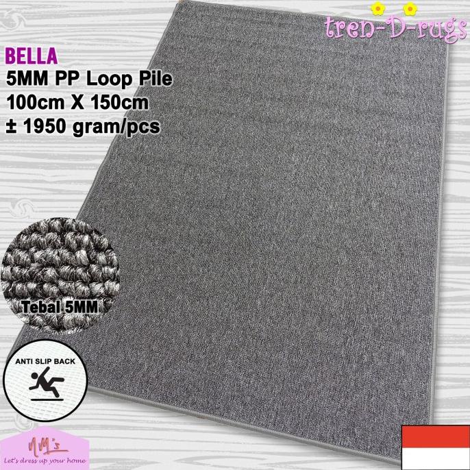 Karpet polos permadani lantai ruang tamu kamar anti slip minimalis