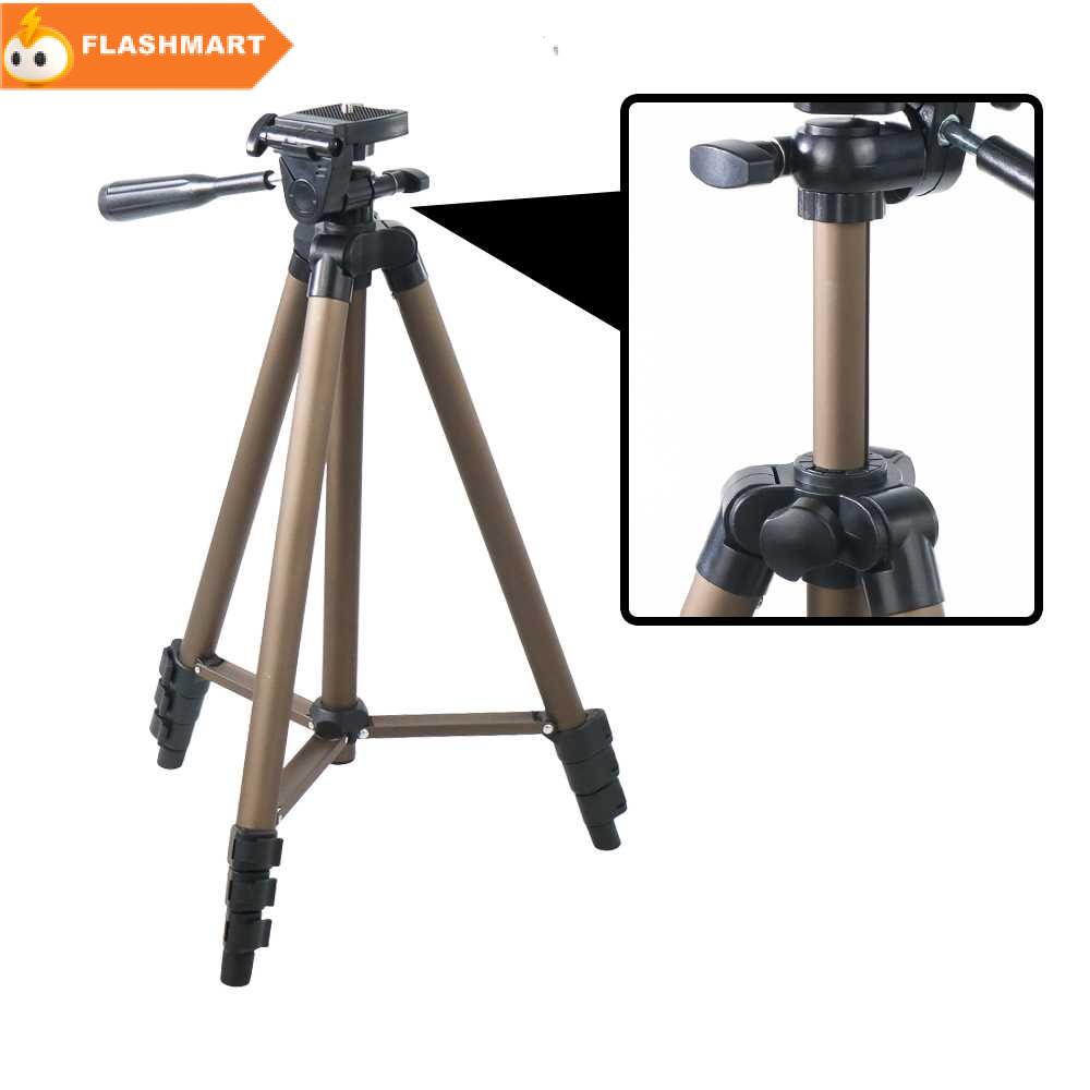 FLASHMART Weifeng Lightweight Tripod Stand 4-Section Aluminium - WT3130