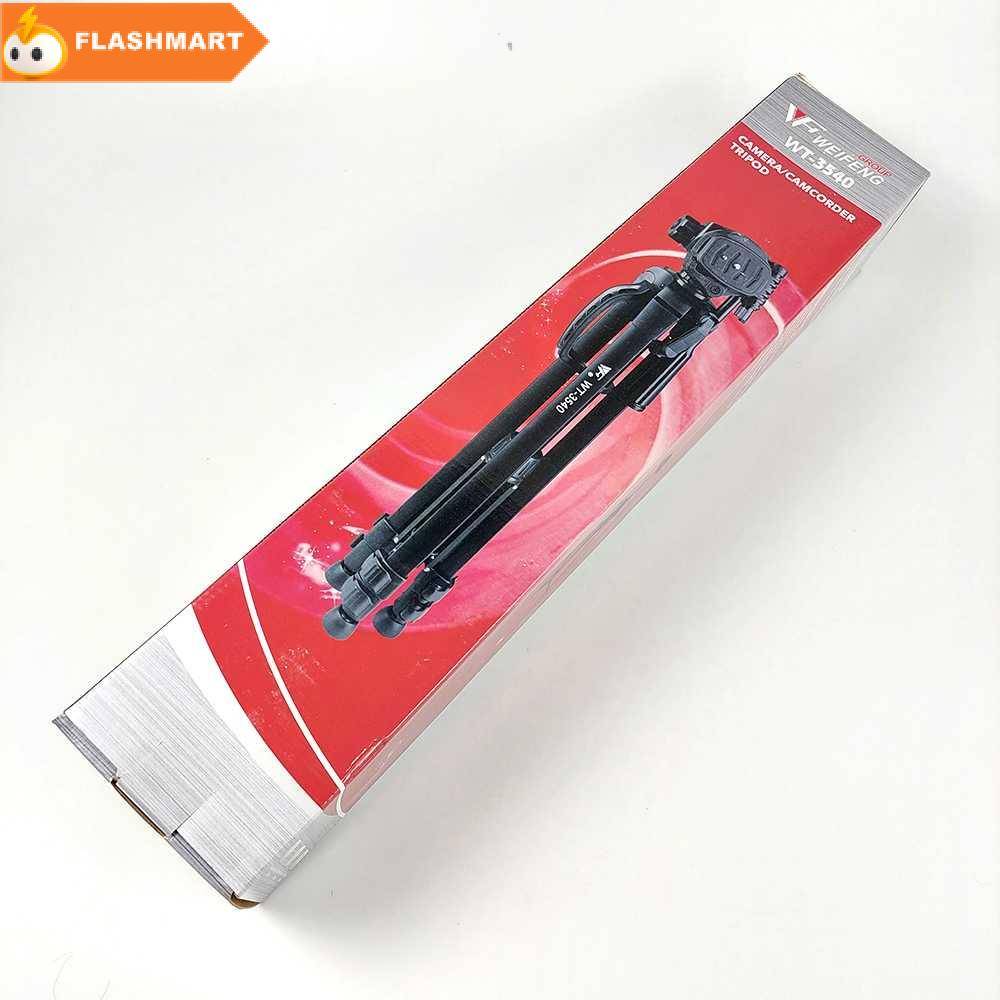 FLASHMART Weifeng Portable Lightweight Tripod Stand Max Height 1.58m - WT-3540