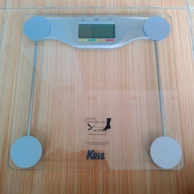 KRIS BY KRISBOW TIMBANGAN BADAN DIGITAL TRANSPARAN GLASS