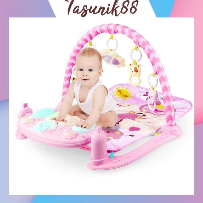 Promo Toko Belangbulao Tasunik88 T005 Playgym Mainan Bayi Playmate Piano Terbaru