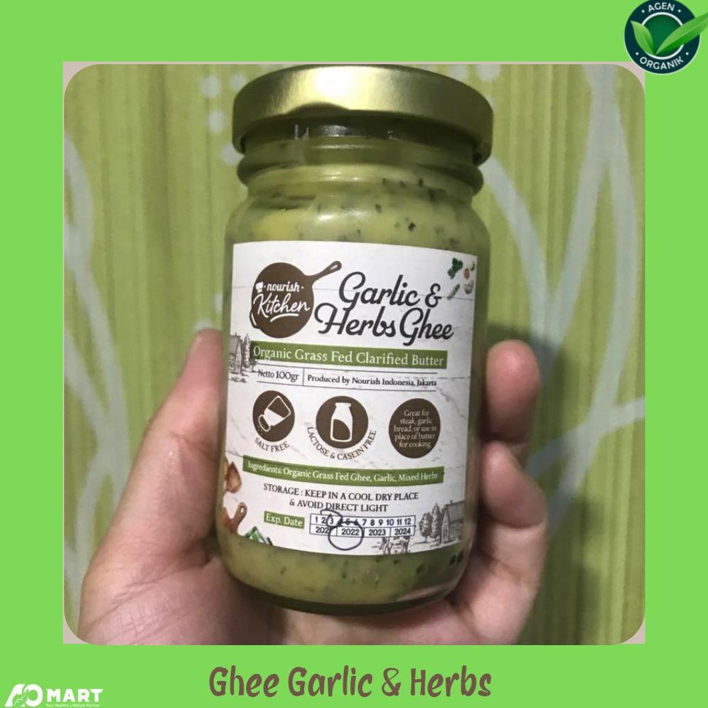 

Ghee Garlic & Herbs (Grass Fed Ghee Clarified Butter) 100 gr Best Seller