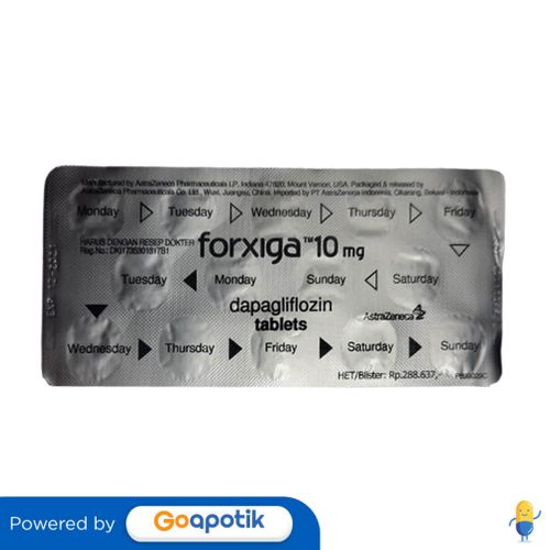 FORXIGA 10 MG STRIP 14 TABLET