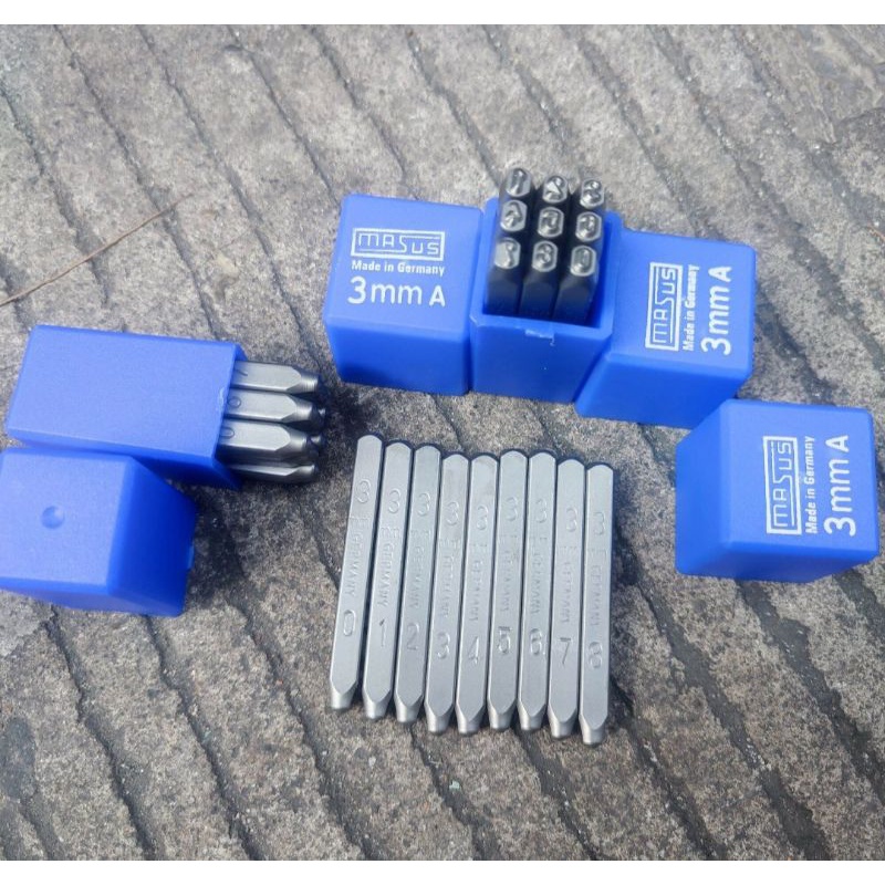 

Masus Germany Angka Ketok Nomor 3 mm 0-9 Stamp Punch Number 3mmA