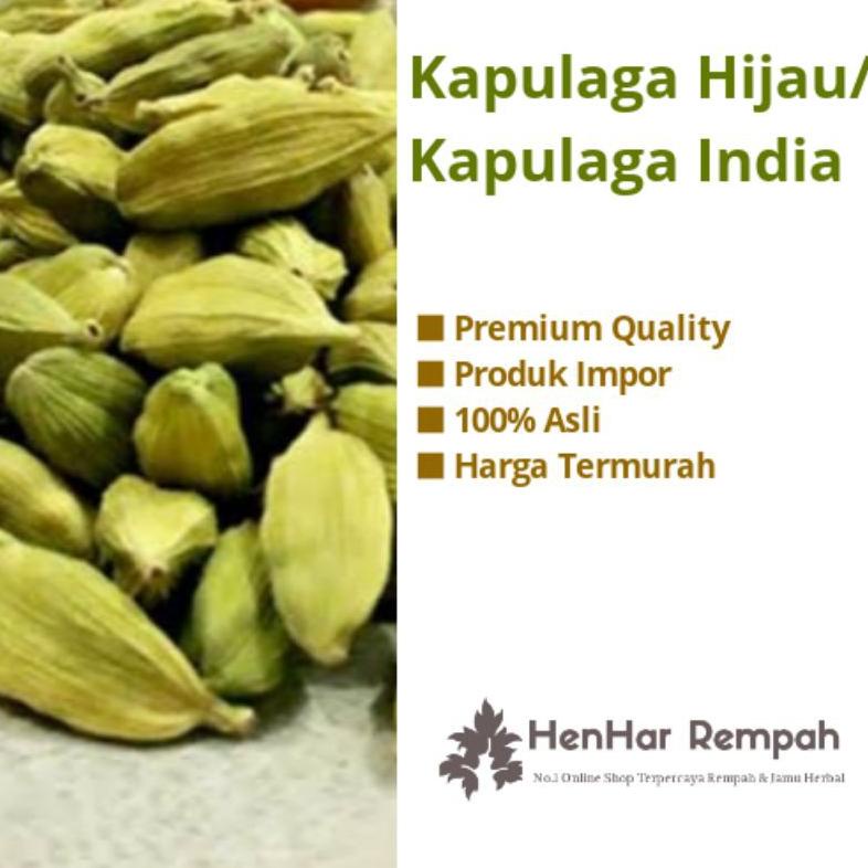 

[250 gram] Kapulaga Hijau / Kapulaga India / Green Cardamon kualitas bagus Impor Best Seller