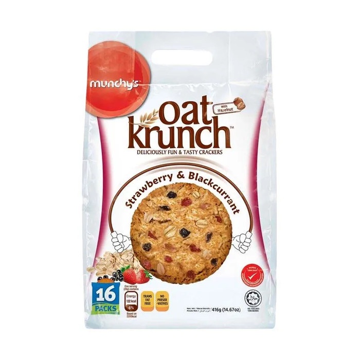 

Munchys Oat Krunch Strawberry & Blackcurrant 390gr