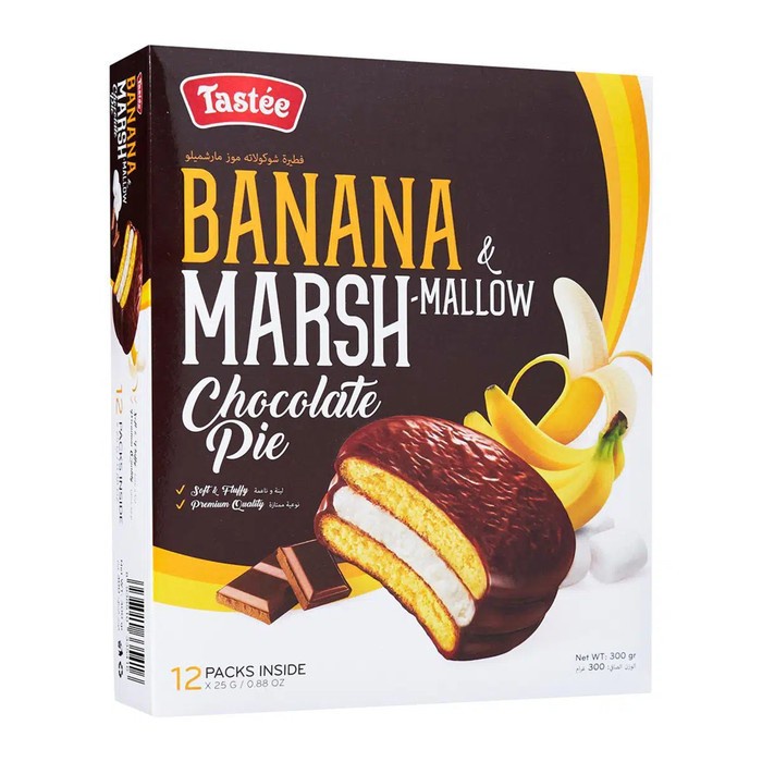 

Tastee Banana Marsh Mallow Choco Pie 300gr