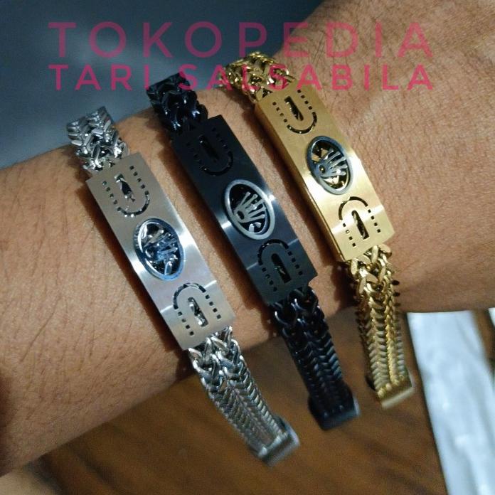 Aksesoris Gelang Tangan Rolex Pria Super Keren