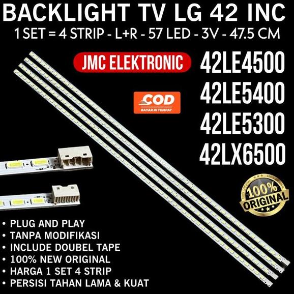 BACKLIGHT TV LED LG 42LE4500 42LE5400 42LE6300 42LX6500 LAMPU LED TV LG 42LX6500 42LE4500 42LE5400 4