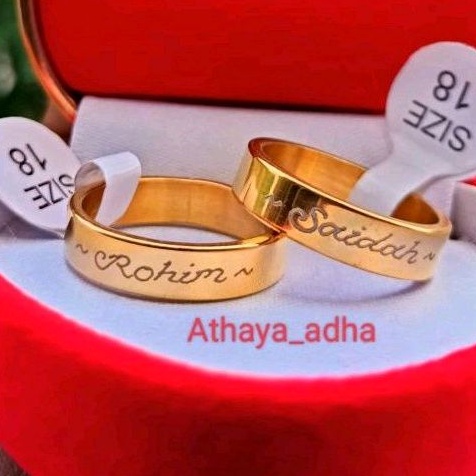 CINCIN UKIR NAMA~CINCIN KEKINIAN~CINCIN COUPLE~CINCIN TUNANGAN