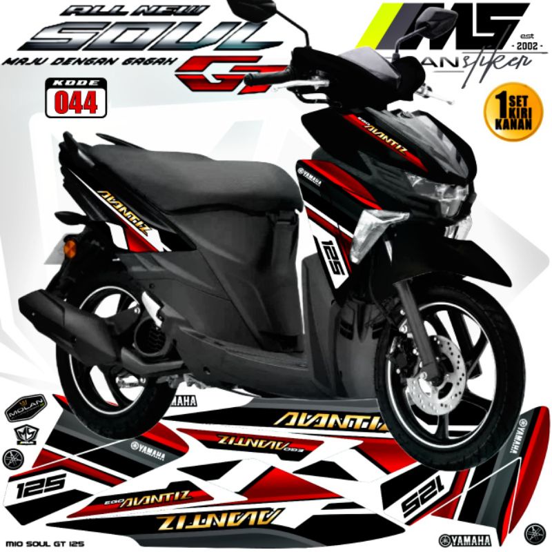 Decal Sticker Striping Variasi Mio Soul Gt 125 2015-2023 New Yamaha Mio Soul Gt 125 Led Yamaha Ego A
