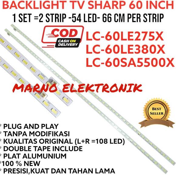 BACKLIGHT TV LED SHARP 60 INCH 60LE275 60LE380 60SA5500X 60LE275X 60L