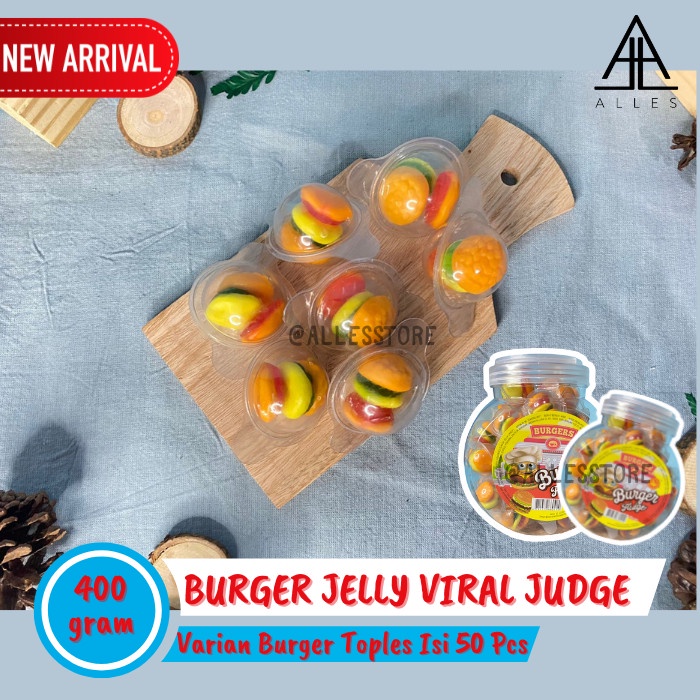 

Permen Jelly Aneka Burger Judge Viral Jelly Burger Toples Bola Burgers