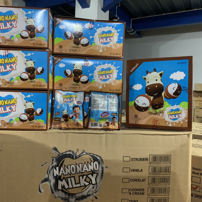 

Permen Susu Nano Nano Milky Coklat Kemasan 1 box isi 30 bungkus