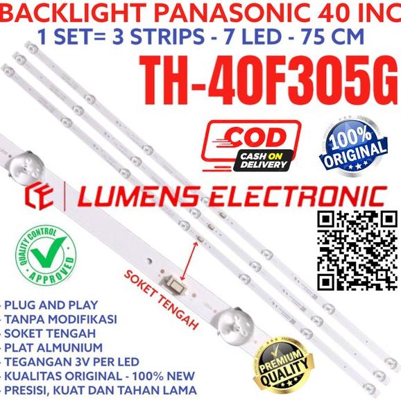 BACKLIGHT TV LED PANASONIC 40 INC TH 40F305 40F305G TH40F305 TH40F305G TH-40F305 TH-40F305G LAMPU BL