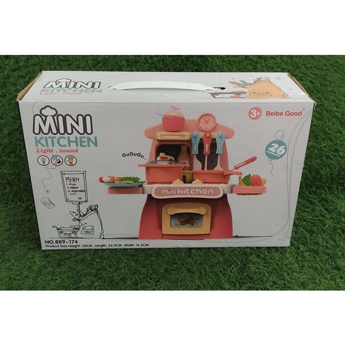 MUST HAVE SALE MAINAN: MINI KITCHEN BEIBE GOOD 26 PCS LIGHT SOUND ORIGINAL TERBARU