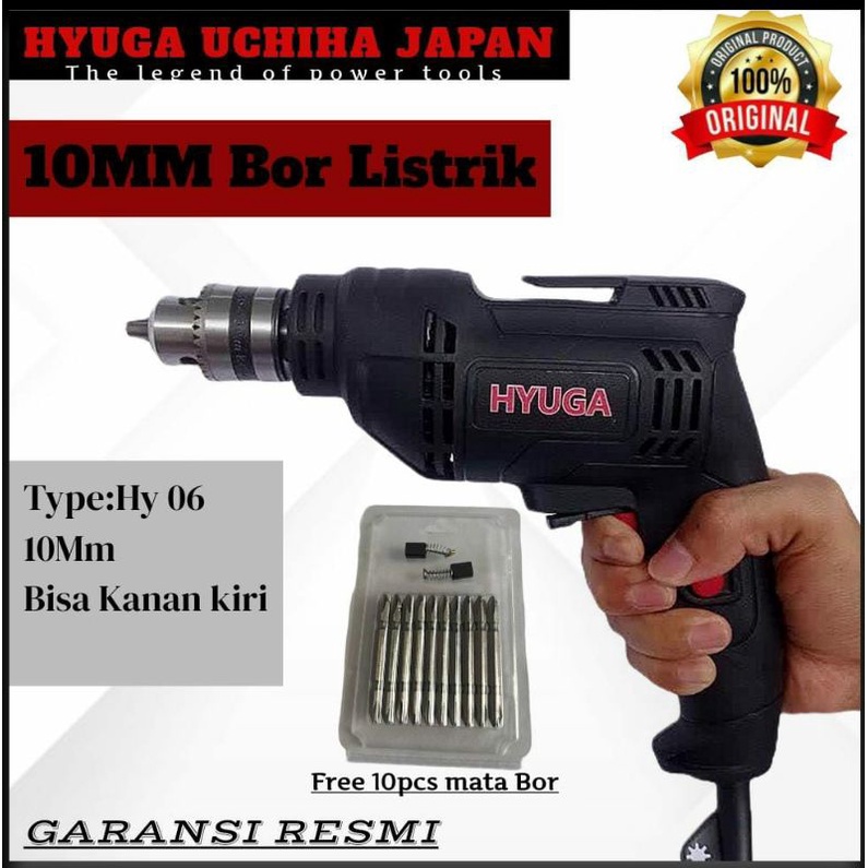 bor 10mm Hyuga by uchiha bor tangan listrik bor obeng sekrup besi kayu tembok promo