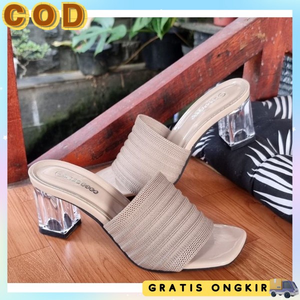 Highhils Kekinian Sandal Tinggi Pesta Kerja Heels Remaja Casual Haighil Cewek Kekinian Haihil Terbar