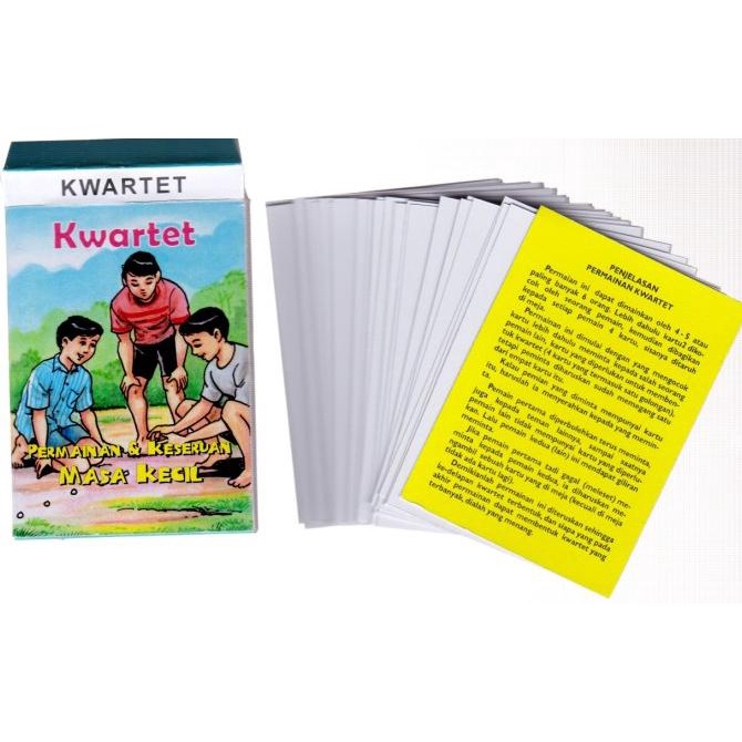 MUST HAVE KARTU KWARTET SERI PERMAINAN DAN KESERUAN MASA KECIL TERLARIS