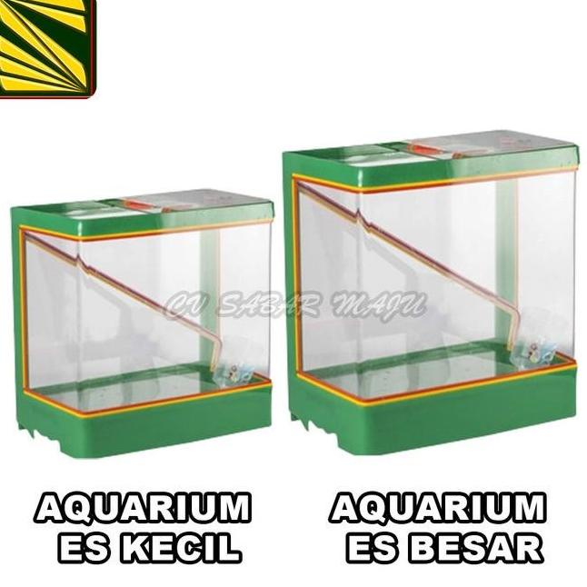 Aquarium Es Kelapa Acrylic Es Buah + Gayung / Kotak Akrilik Es Buah