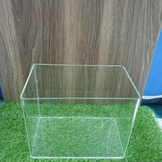 Aquarium Solitare Soliter Cupang Akrilik 20X20X30 Bending 3Mm + Tutup