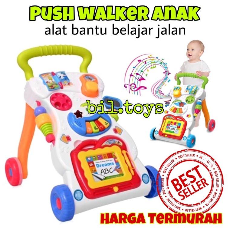 VIRAL MAINAN BAYI DORONG BABY PUSH WALKER ALAT BANTU JALAN BABY WALKER MUSIC WALKER MURAH DORONGAN B