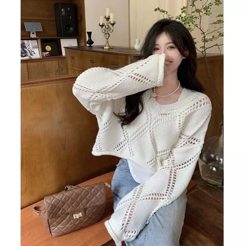 Brick Blouse Korean rajut