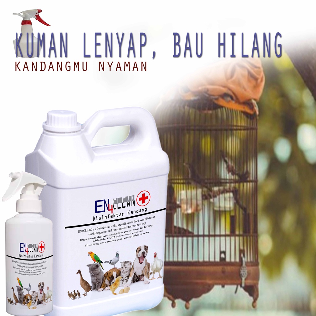 Spray Kandang sampai dengan 5L Desinfektan kandang burung untuk menghilangkan kuman dan bau pada kandang burung EPS58 TKK3