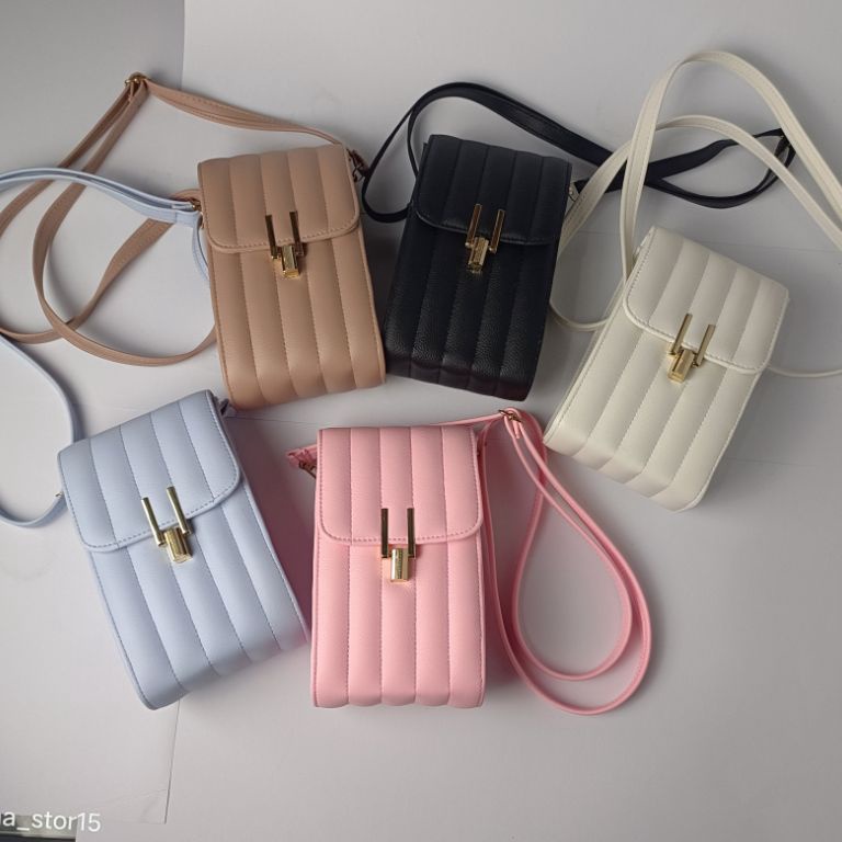 RECOMENDED (free box)Tas selempang hp wanita import terbaru/Tas hp