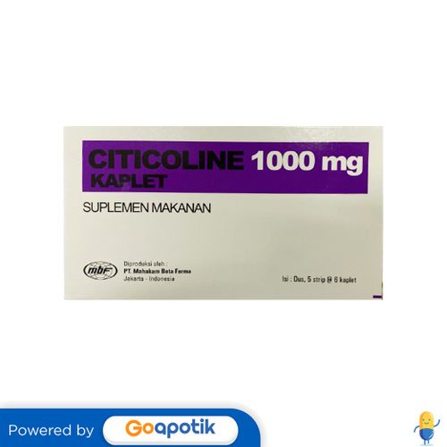Citicoline Mahakam 1000 Mg Box 30 Kaplet