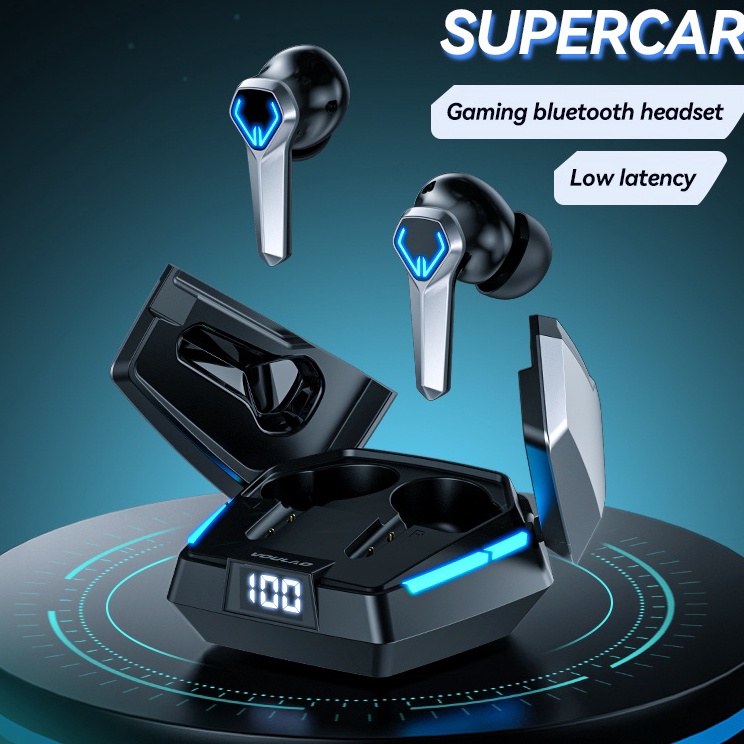 Produk Terupdate Headset Gaming Original VOULAO GM1 TWS Wireless Bluetooth Headset 5.2 Headset with 