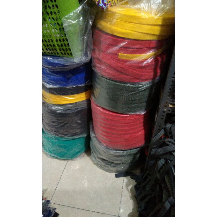 Menarik webing tubular webing 45meter webbing climbing webbing tali harnes tali flayseet tali offroa
