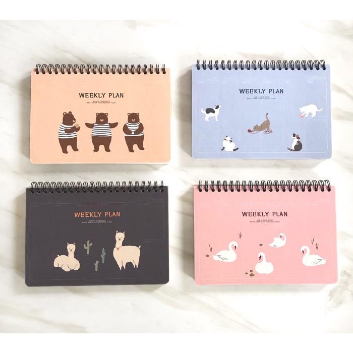 

Buku agenda weekly planner animal kingdom