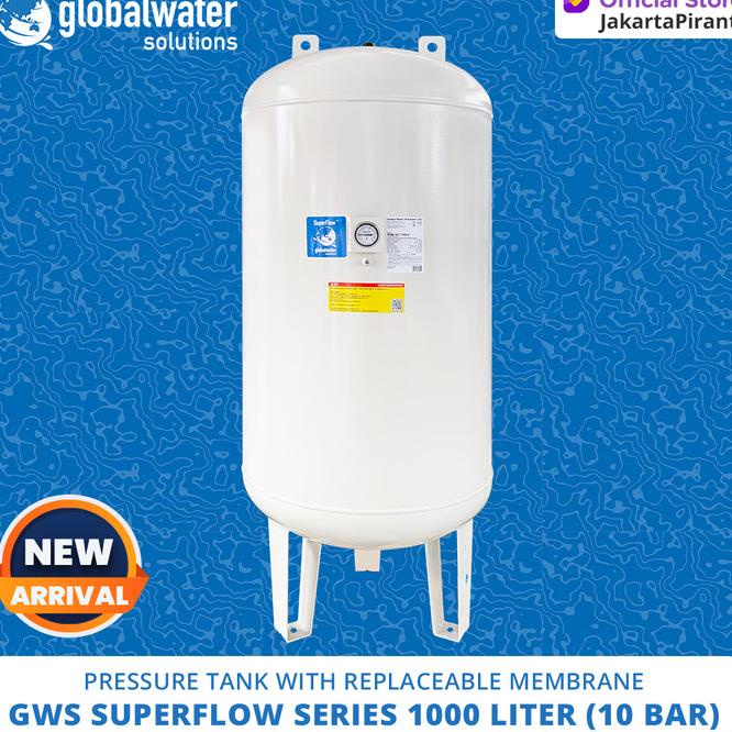 Pressure Tank With Replaceable Membrane Gws Superflow 1000 Liter 10Bar