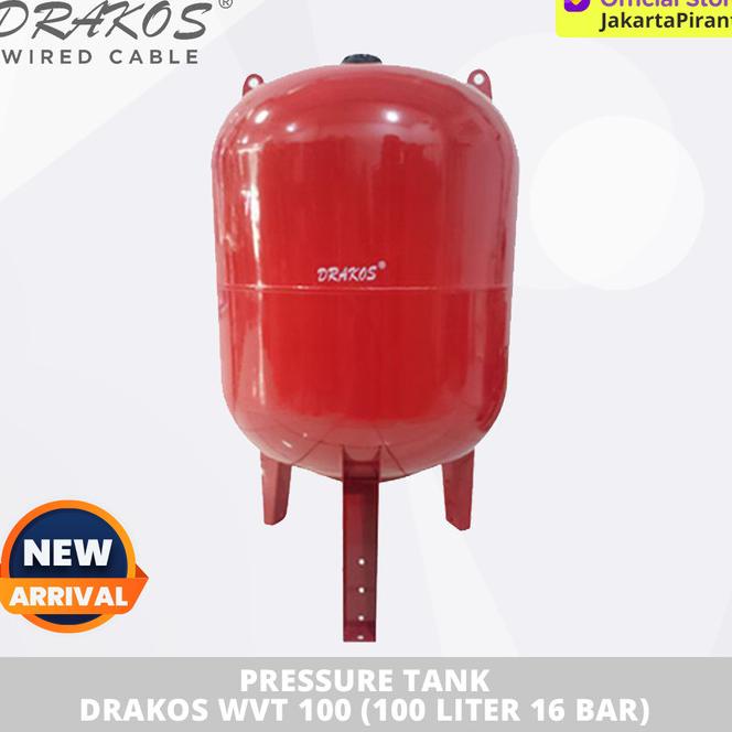 Tabung Tekan Pressure Tank 100 Liter 16 Bar Tank Drakos Wvt 100