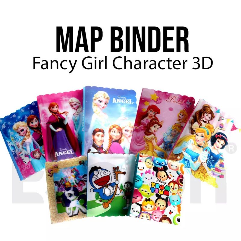 

Map/diary Binder, Binder Slip, binder Glicer, buku binder anak A4-AS karakter cewek