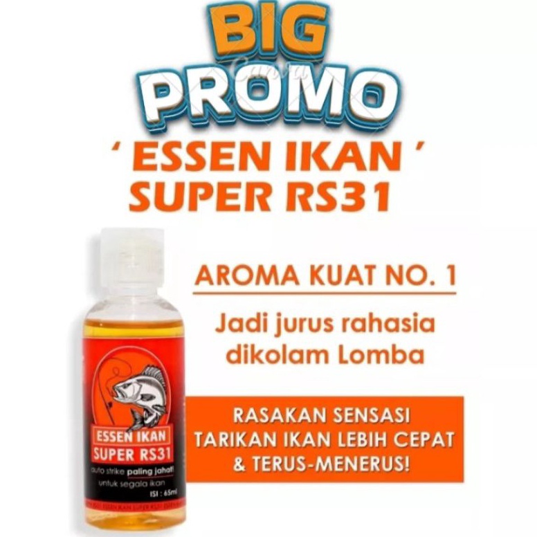Dijual.. Obral Promo Essen Ikan Super Rs31 Essence pancing aroma gurih & amis untuk ikan mas, lele, 