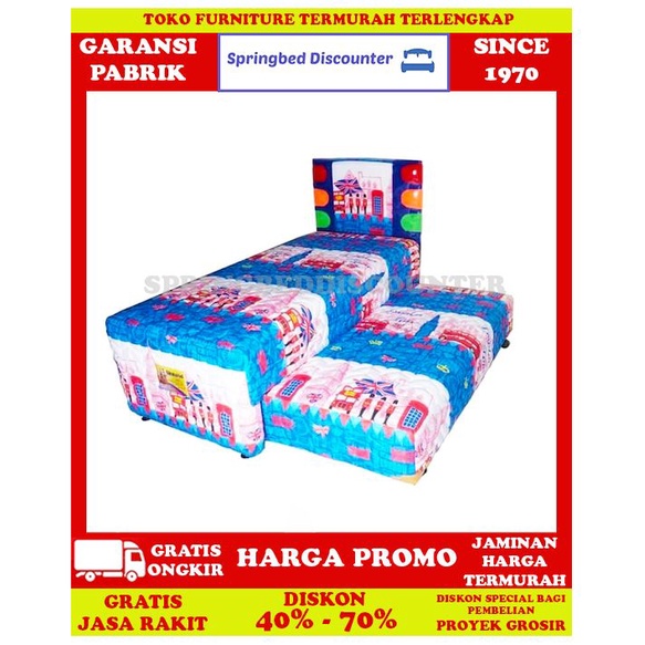 Springbed Uniland Katun HBLondonCornelo 2in1 2 in 1 140x200 Kasur Saja