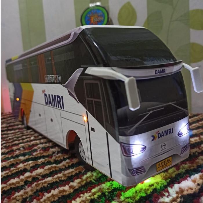 Miniatur Bus Bis Sr2 Damri Plus Lampu