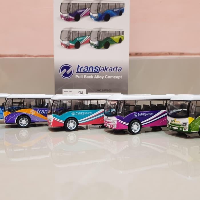 Diecast Bus Trans- Diecast Busway Isi 5 - Diecast Bis Busway