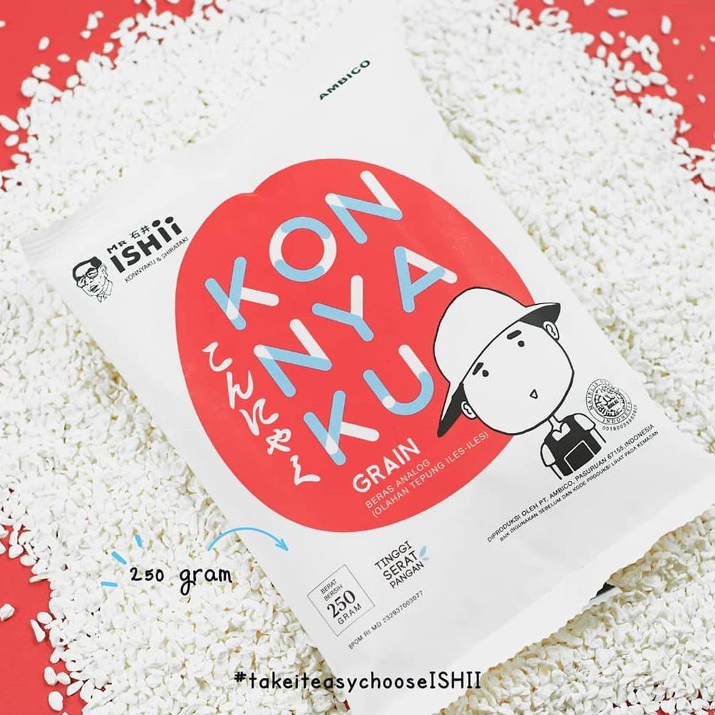 

Beras Diet Shirataki Konnyaku Grain 250g - Mr Ishii Beras Porang Best Seller