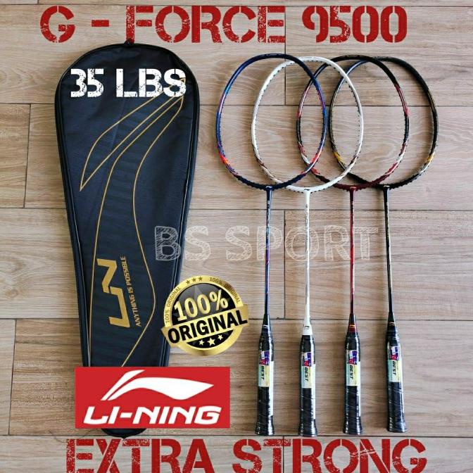 RAKET BADMINTON LINING G-FORCE 9500 G FORCE 9500 EXTRA STRONG ORIGINAL