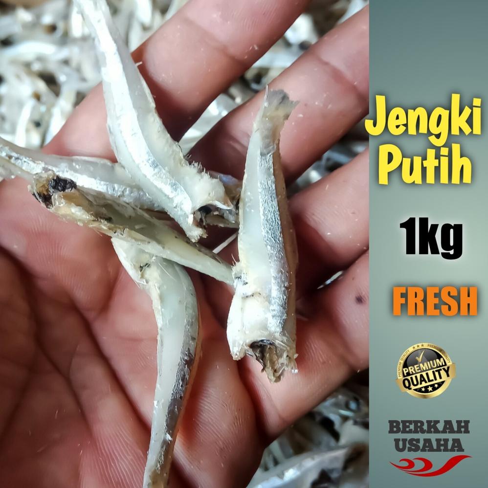 

IKAN ASIN TERI JENGKI PUTIH FRESH 1kg KERING TANPA KEPALA Murah Grosir / Teri Medan super asli / baby cumi asin kering / jambal roti / ikan asin tipis / peda merah / gabus kering Best Seller