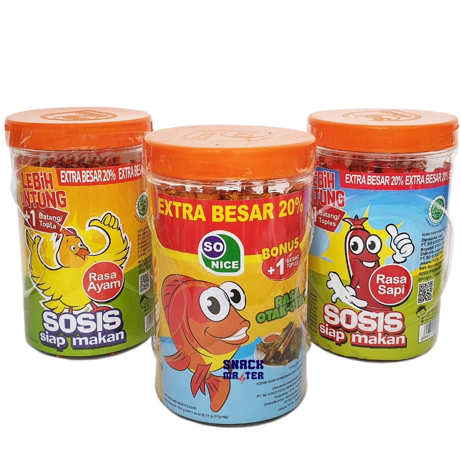 

✔️ Sosis So Nice - Sosis siap makan - Netto 24 pcs x 18gr