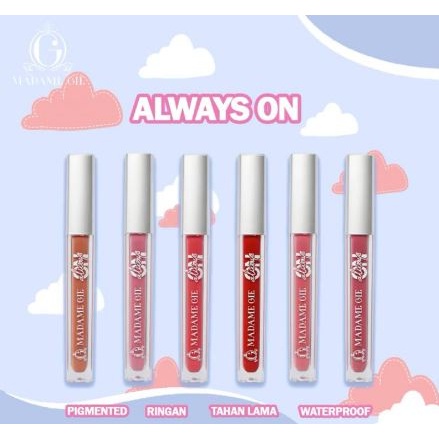 ❤ MurahMarket ❤ Madame Gie Always On Lip Cream BPOM | Lipcream lipstick lipstik Madamegie Gisella