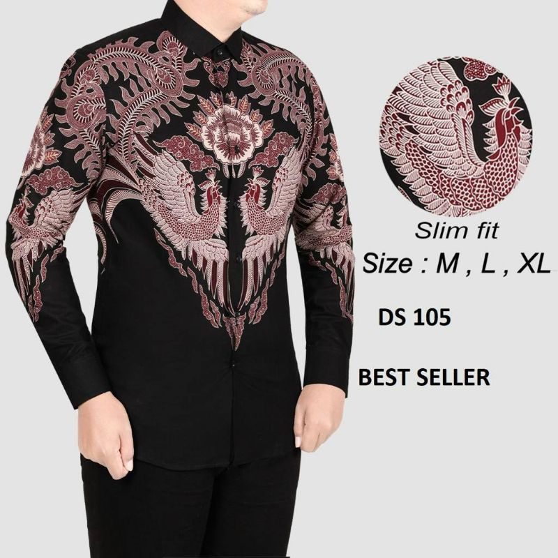 KEMEJA BATIK PRIA SLIMFIT MODERN / BATIK PRIA / BATIK COWOK / BATIK MODERN LBL 225