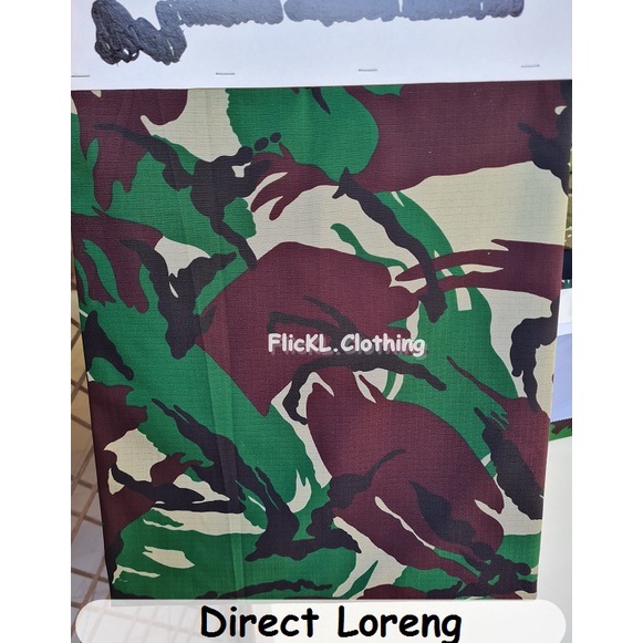 Ready Stcok Bahan Kain Direct Loreng Malvinas TRDR TNI Ripstop Malvinas Standar Seragam TNI Eceran 2