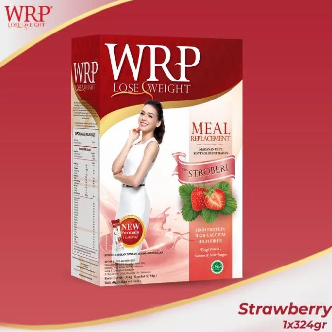 

WRP Lose Weight Meal Replacement Strawberry 324 gr Susu Diet Makan gon