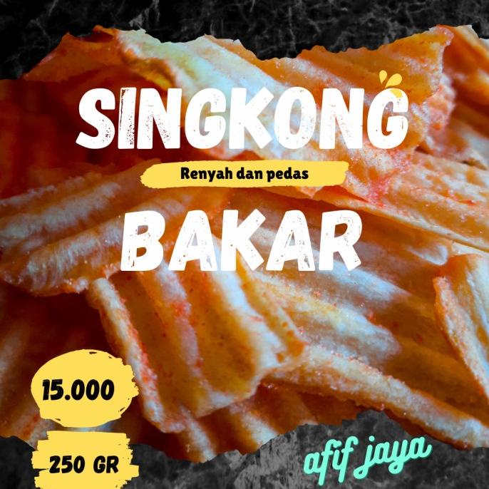 

singkong bakar toko afif jaya gurih dan pedas LUB
