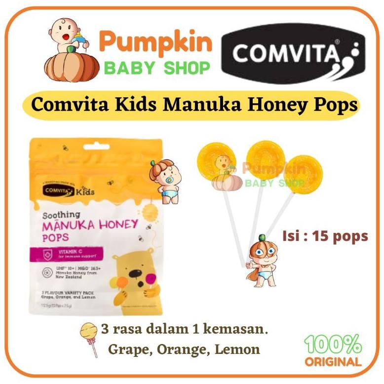 

Comvita Kids Soothing pops UMF10+ / Comvita permen madu anak Best Seller